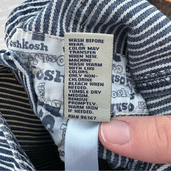 Vintage OshKosh B’gosh Hickory Stripe Vestbak Overalls - 18 - Picture 8 of 11